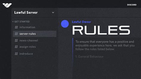 multiple channel discord server rules